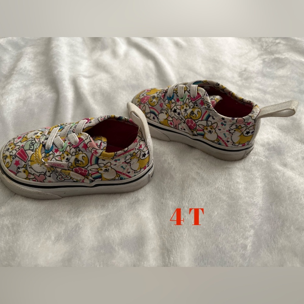 4T toddler girls animal print VANS
